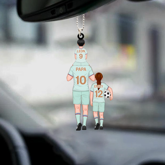L'équipe de football de papa Pendentif acrylique