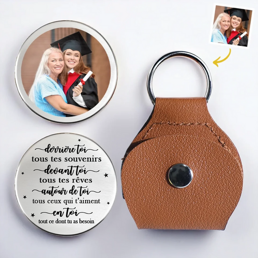 Câlin de poche avec photo – Cadeau de remise de diplôme