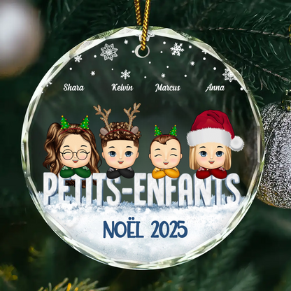 Orement de Noël avec enfants pour grand-mère, grand-père, papa et maman