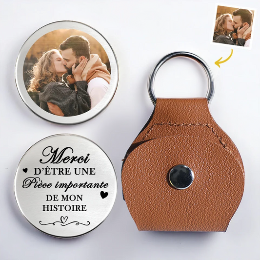 Câlin de poche avec photo – Cadeau pour couple amoureux
