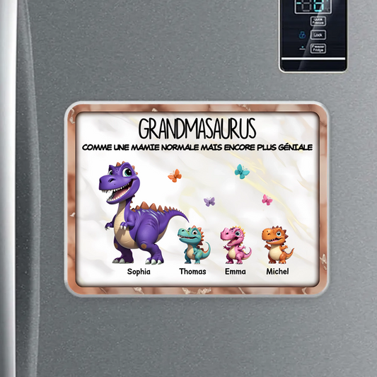 Maman/Mamie Dinosaure – Magnets de réfrigérateur en acrylique personnalisés