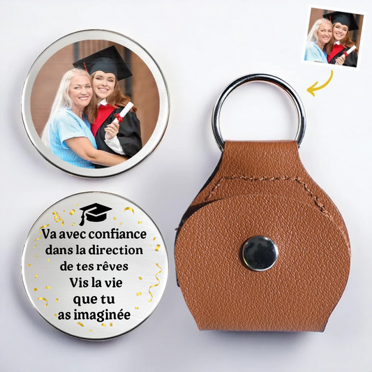 Câlin de poche avec photo – Cadeau de fin d’études
