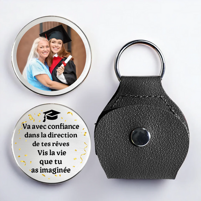Câlin de poche avec photo – Cadeau de fin d’études