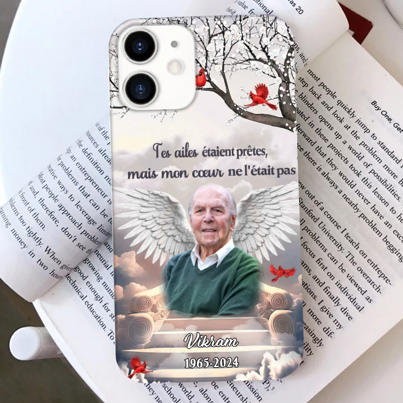 Ailes d'ange-Etui téléphone personnalisé pour iPhone et Samsung