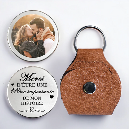 Câlin de poche avec photo – Cadeau pour couple amoureux