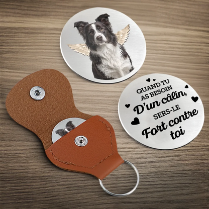 Ailes d’ange – Mini-câlin de poche avec photo, cadeau de deuil
