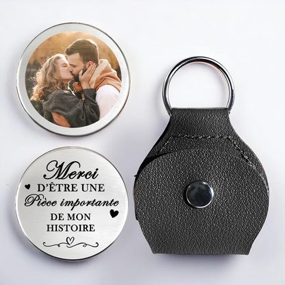 Câlin de poche avec photo – Cadeau pour couple amoureux