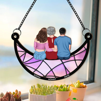 Attrape-soleil personnalisé - Mère et enfants pour maman et grand-mère