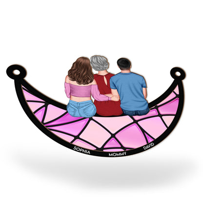 Attrape-soleil personnalisé - Mère et enfants pour maman et grand-mère