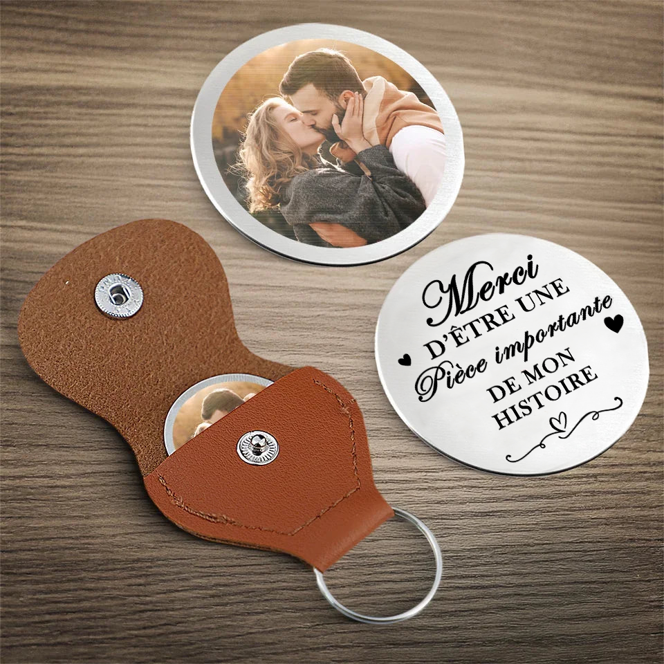 Câlin de poche avec photo – Cadeau pour couple amoureux