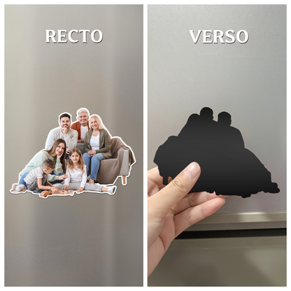 Aimant de réfrigérateur en acrylique avec photo – Cadeau pour la famille