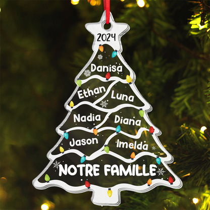Arbre de famille - Ornement de Noël individuel