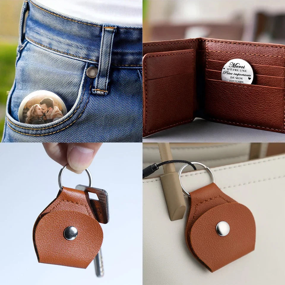 Câlin de poche avec photo – Cadeau pour couple amoureux