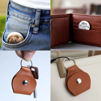 Câlin de poche avec photo – Cadeau pour couple amoureux