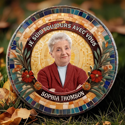 Plaque en ardoise personnalisée avec photo, texte et prénom – Cadeau commémoratif