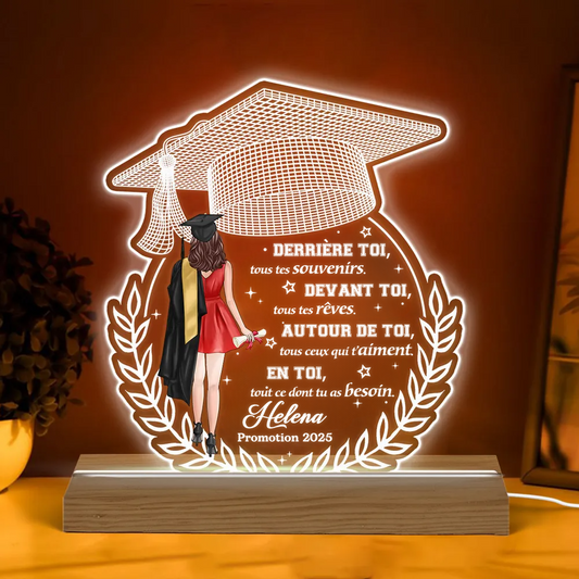 Veilleuse LED personnalisée pour la remise de diplôme