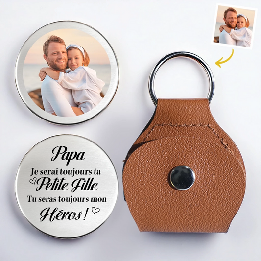 Toujours ta petite fille – Câlin de poche avec photo pour papa et maman