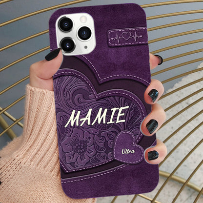 Coque de téléphone en silicone avec cœurs pour iPhone et Samsung