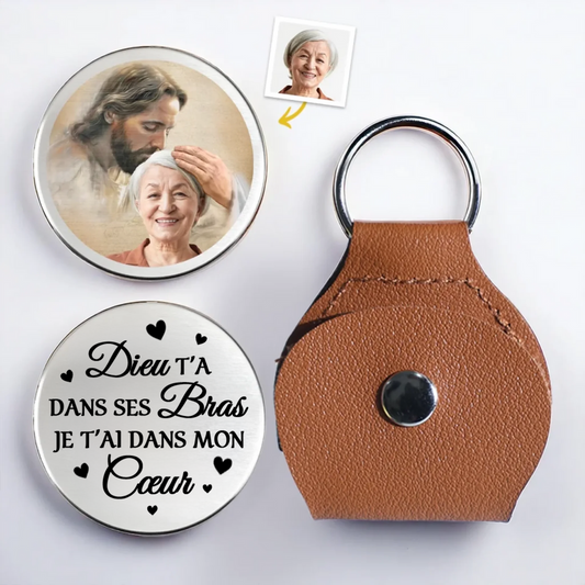 Le baiser de Dieu – Câlin de poche avec photo – Cadeau de deuil