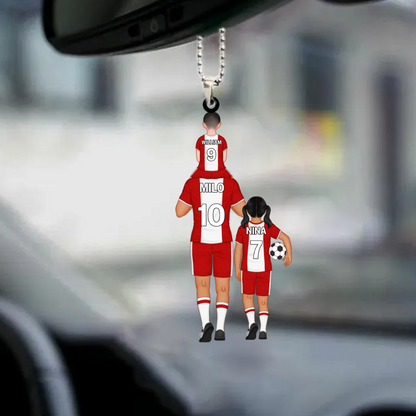 L'équipe de football de papa Pendentif Acrly