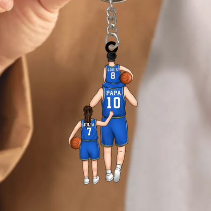 Porte-clés Équipe de basket de papa