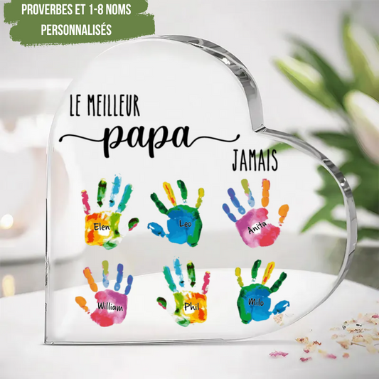 Plaque Acrylique pour papa, maman, mamie et papi