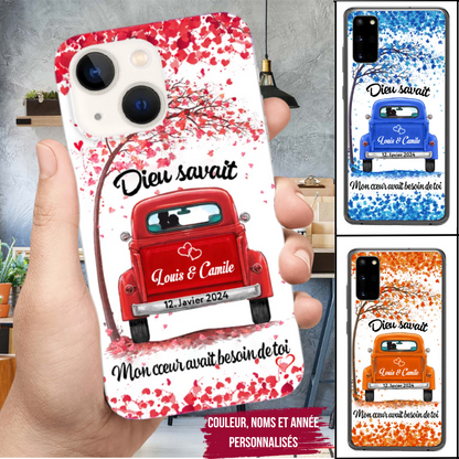 Mon coeur avait besoin de toi-Etui personnalisé pour iPhone et Samsung