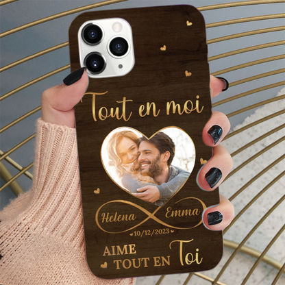 Coque de téléphone personnalisée pour iPhone et Samsung – Cadeau pour l'amour