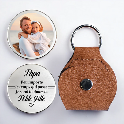 Toujours ta petite fille – Câlin de poche avec photo pour papa et maman