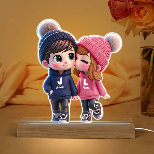 Veilleuse personnalisée avec couple