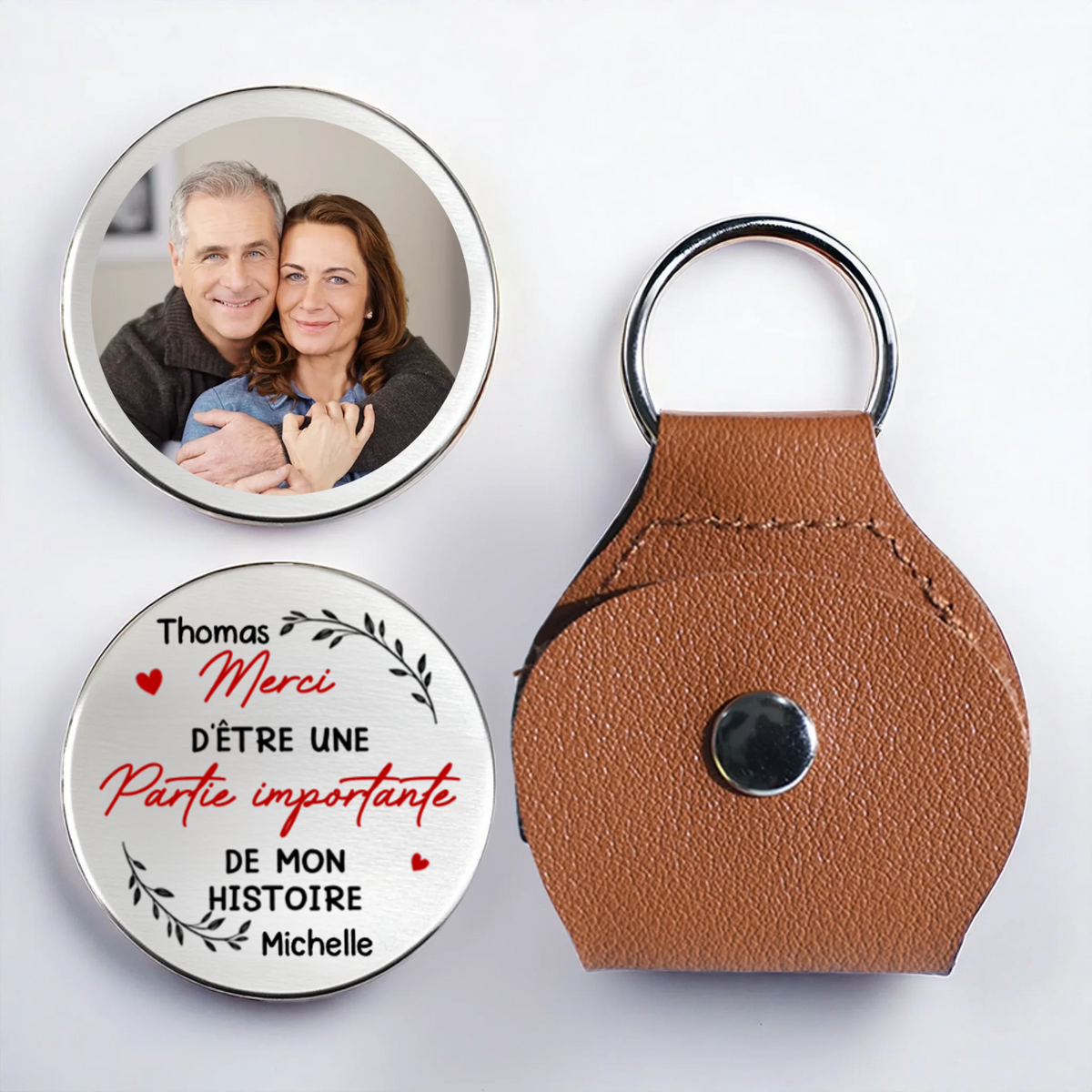 Cadeau de remerciement, sac personnalisé Pocket Hug avec nom, cadeau pour couple