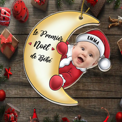 Bébé Premier Noël-Acrylique Photo Décorations de Noël