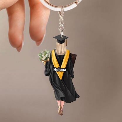Porte-clés personnalisé en acrylique – Remise de diplôme