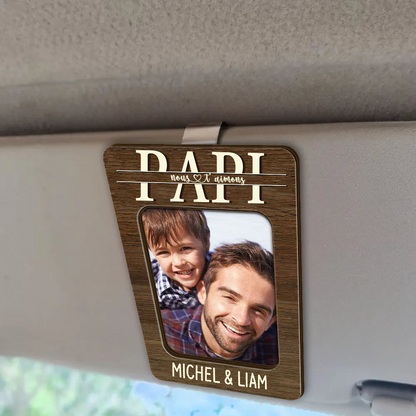 Panneau en bois personnalisé "Papa et enfant" pour père