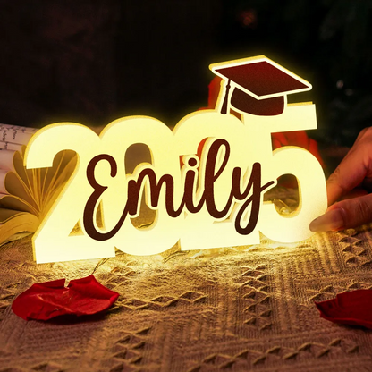 Boîte lumineuse de fin d'études – Promotion 2025