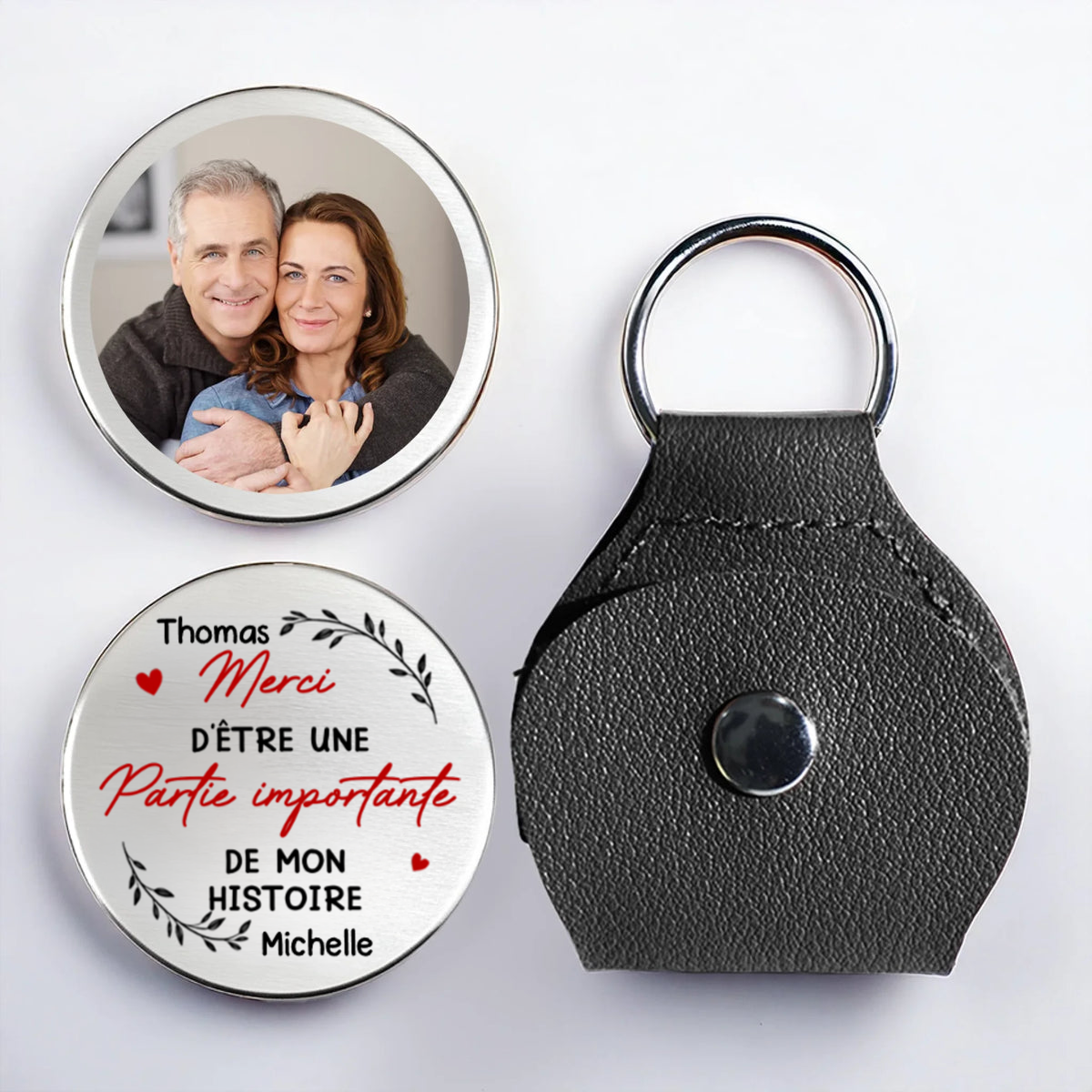 Cadeau de remerciement, sac personnalisé Pocket Hug avec nom, cadeau pour couple