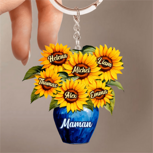 Vase – Porte-clés personnalisé pour maman et mamie
