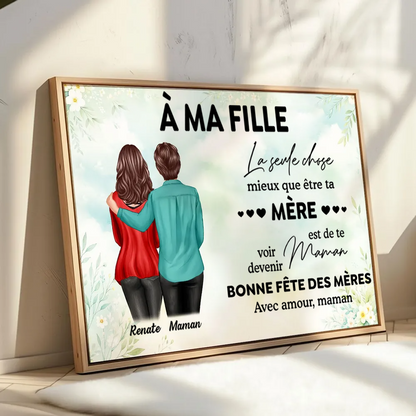 À ma fille / belle-fille – Affiche murale personnalisée