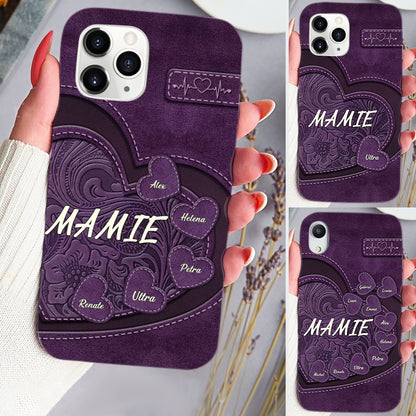 Coque de téléphone en silicone avec cœurs pour iPhone et Samsung