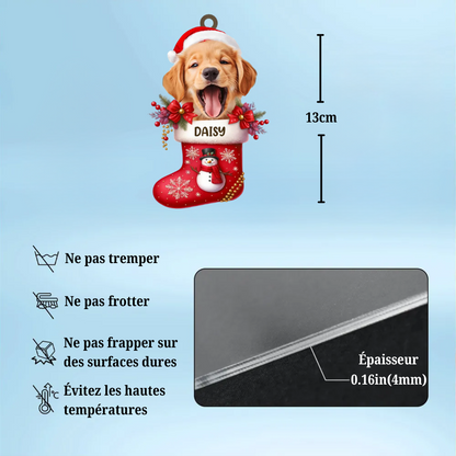 Ornement de Noël photo - Pour animaux de compagnie et famille