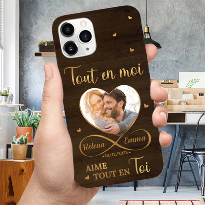 Coque de téléphone personnalisée pour iPhone et Samsung – Cadeau pour l'amour