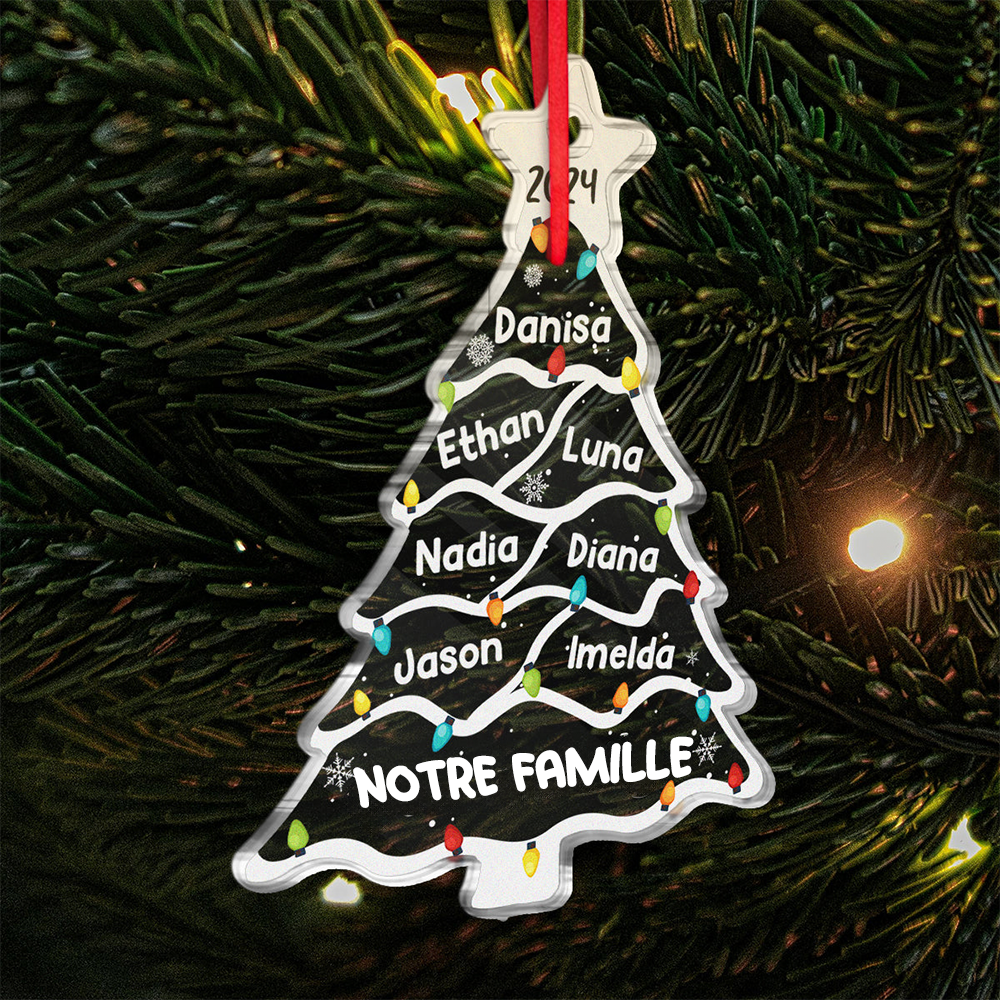 Arbre de famille - Ornement de Noël individuel