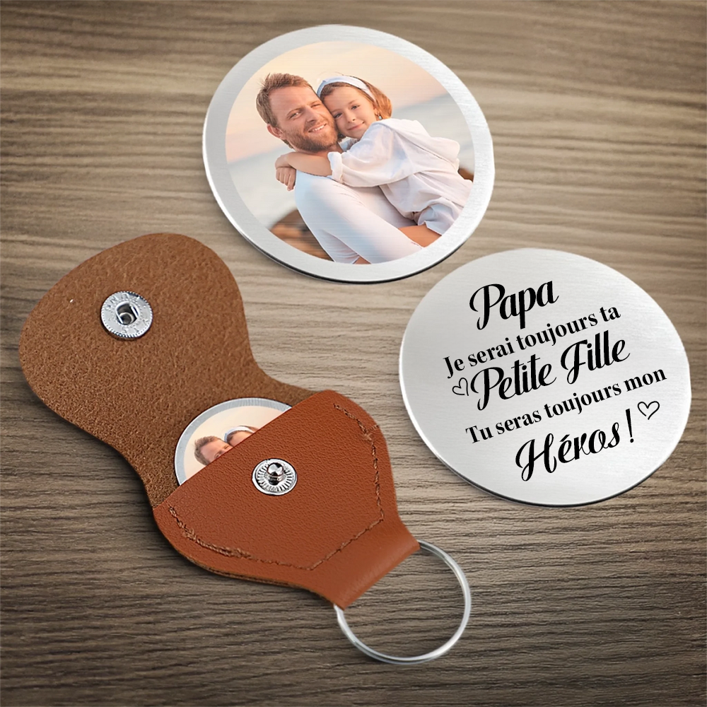 Toujours ta petite fille – Câlin de poche avec photo pour papa et maman