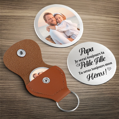 Toujours ta petite fille – Câlin de poche avec photo pour papa et maman