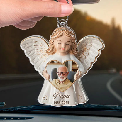 Pendentif personnalisé avec photo – Ange du souvenir