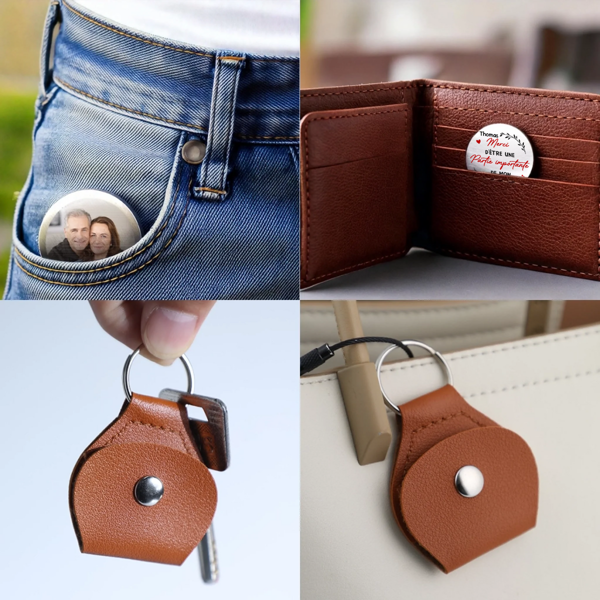 Cadeau de remerciement, sac personnalisé Pocket Hug avec nom, cadeau pour couple
