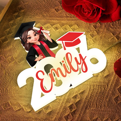 Promotion – Boîte lumineuse LED personnalisée – Cadeau de remise de diplôme