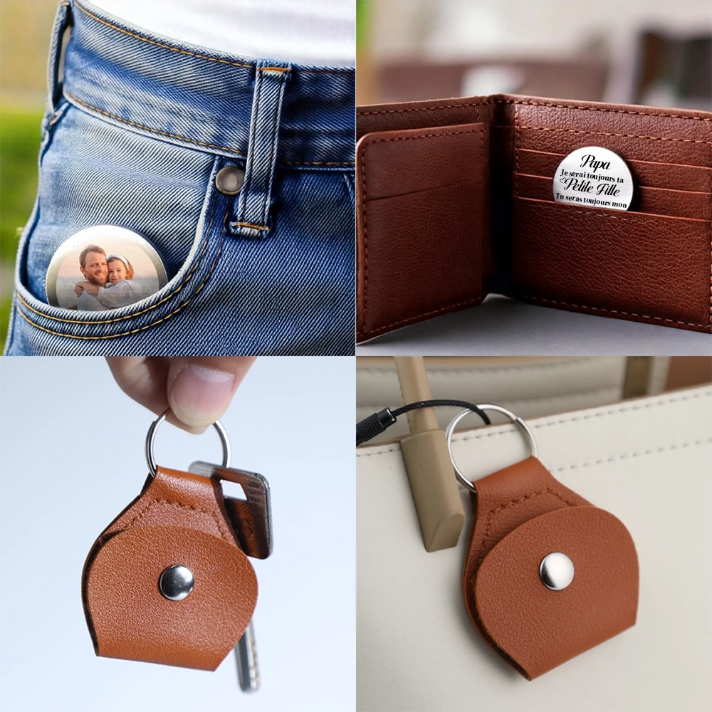 Toujours ta petite fille – Câlin de poche avec photo pour papa et maman