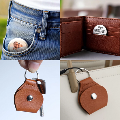 Toujours ta petite fille – Câlin de poche avec photo pour papa et maman