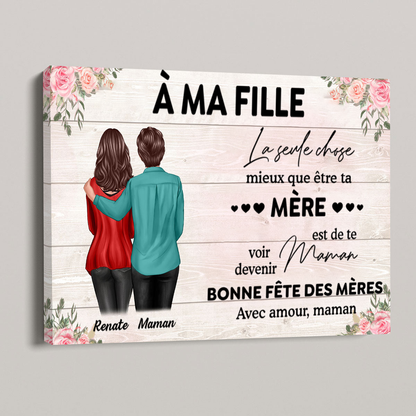 À ma fille / belle-fille – Affiche murale personnalisée